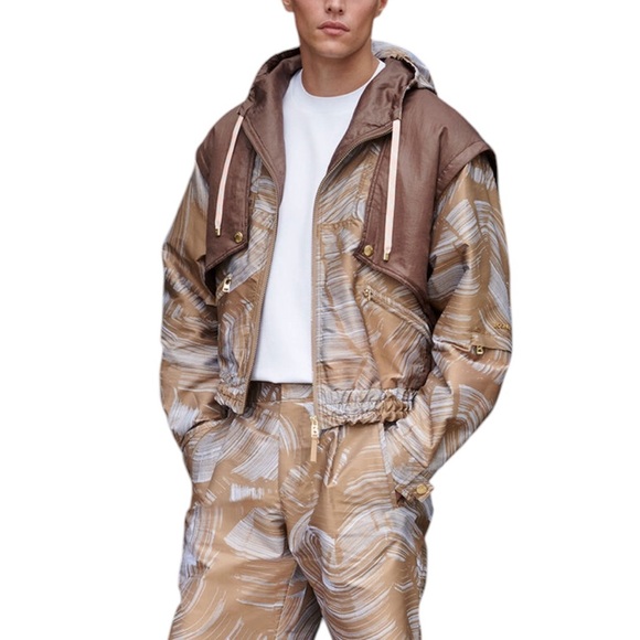 BOGNER x Skirl Pablo Brown Lightweight Track Jacket *Rare* Mens